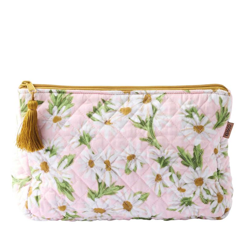 Kip&Co Sweet Daisy Quilted Cotton Toiletry Purse image number 0